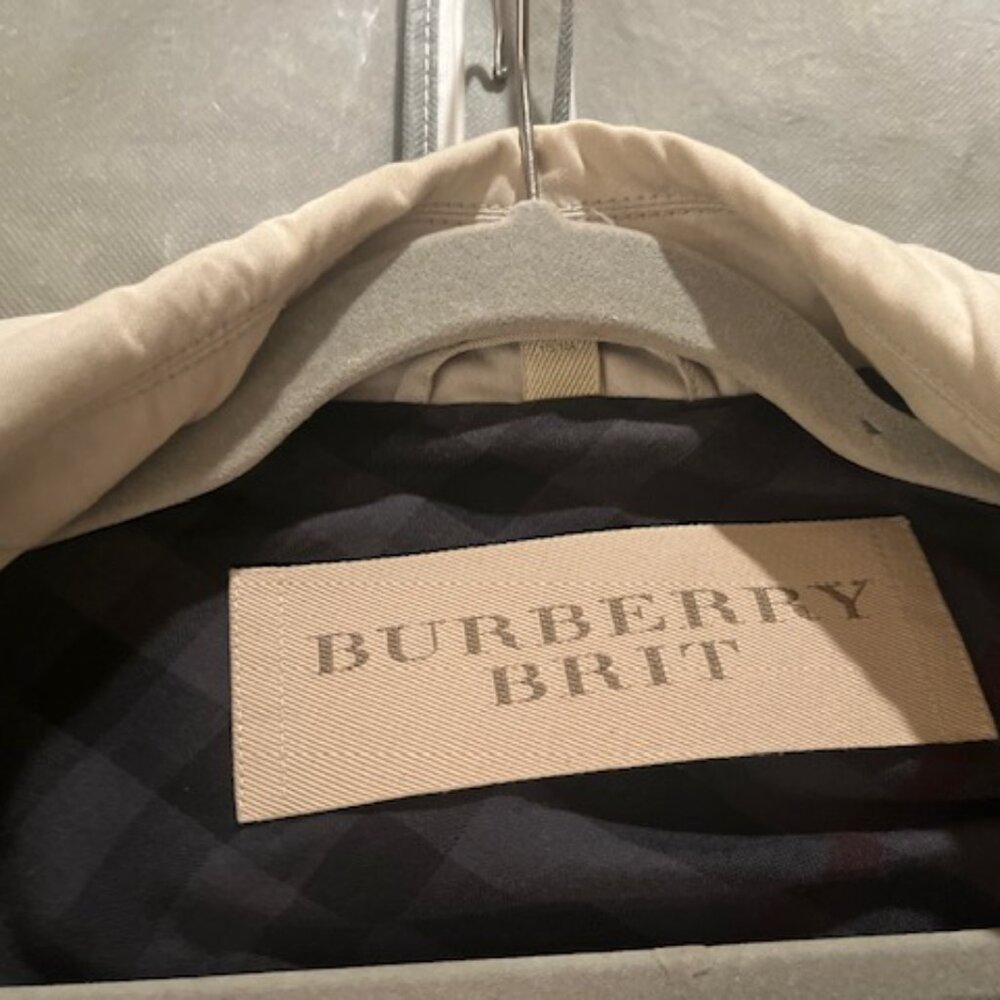 Burberry Brit Trench Coat Size 10 - Picture 10 of 11